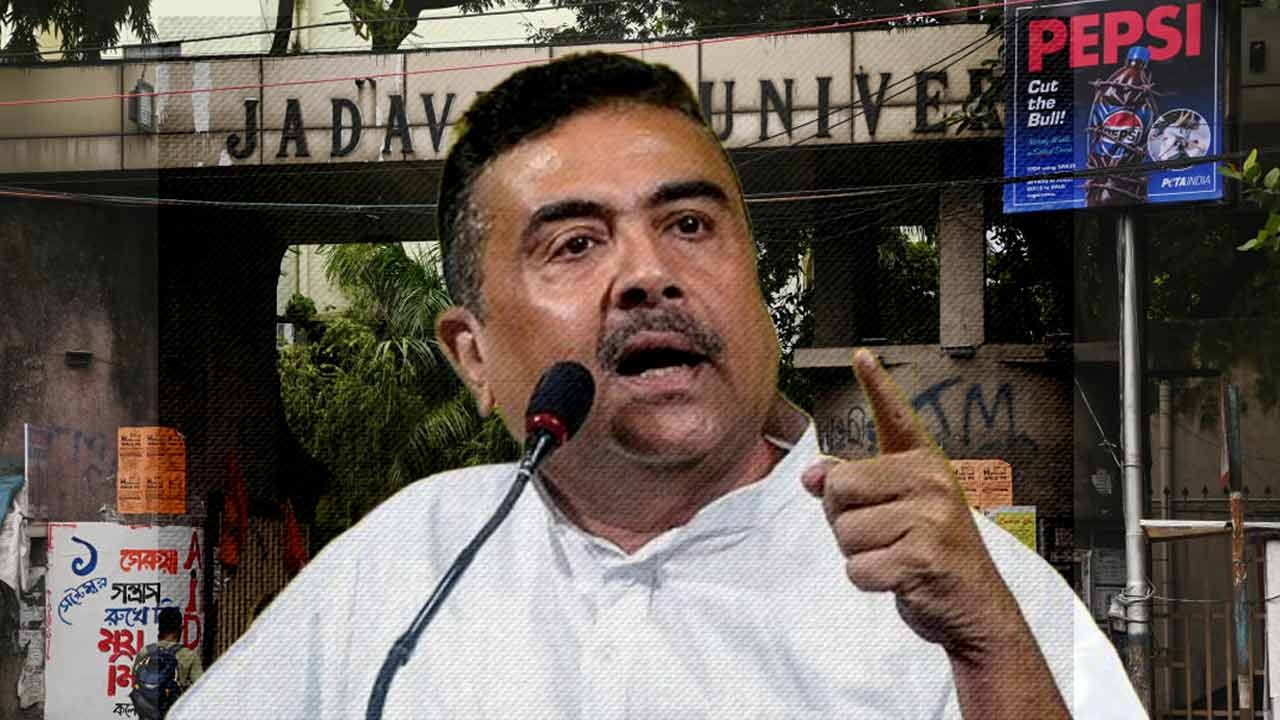যাদবপুরে শুভেন্দুর হুঁশিয়ারি: 'হিসাবের শেষ পর্যায়, হয় ওরা থাকবে, নয় আমরা'