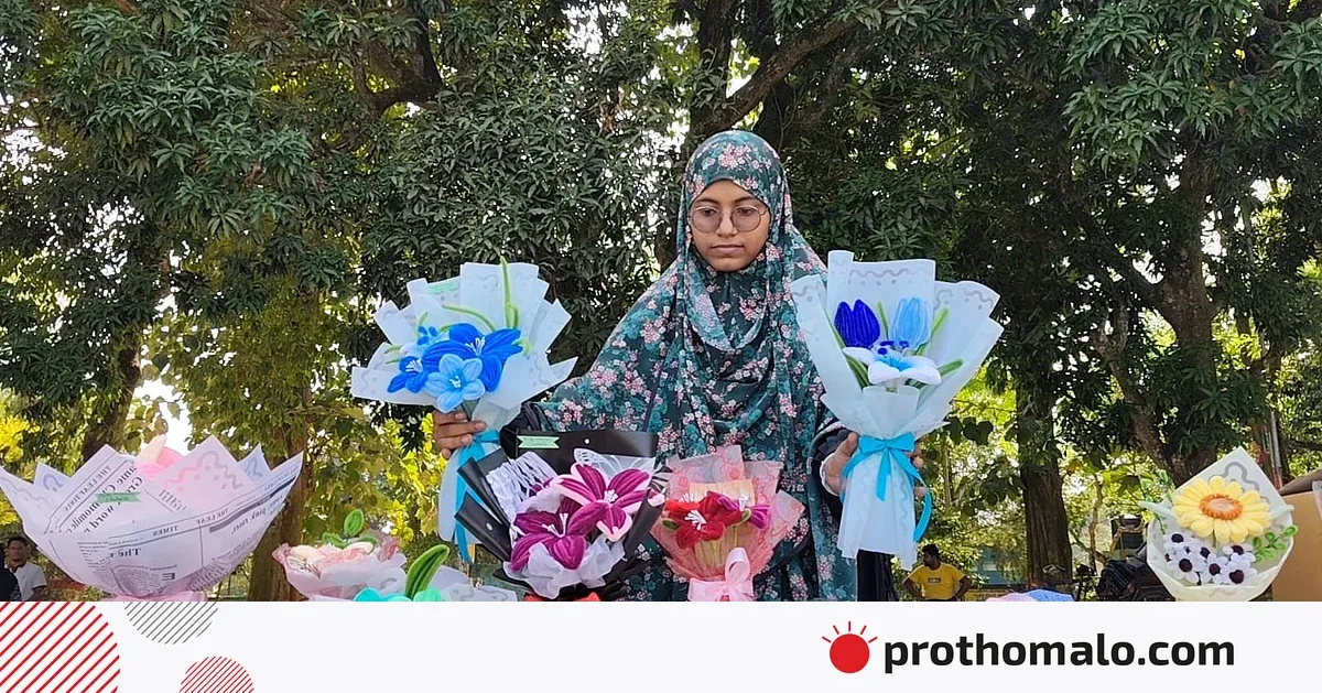 ১ হাজার ৯০০ টাকার স্বপ্ন: সুমাইয়ার কৃত্রিম ফুলে স্বনির্ভরতার গল্প